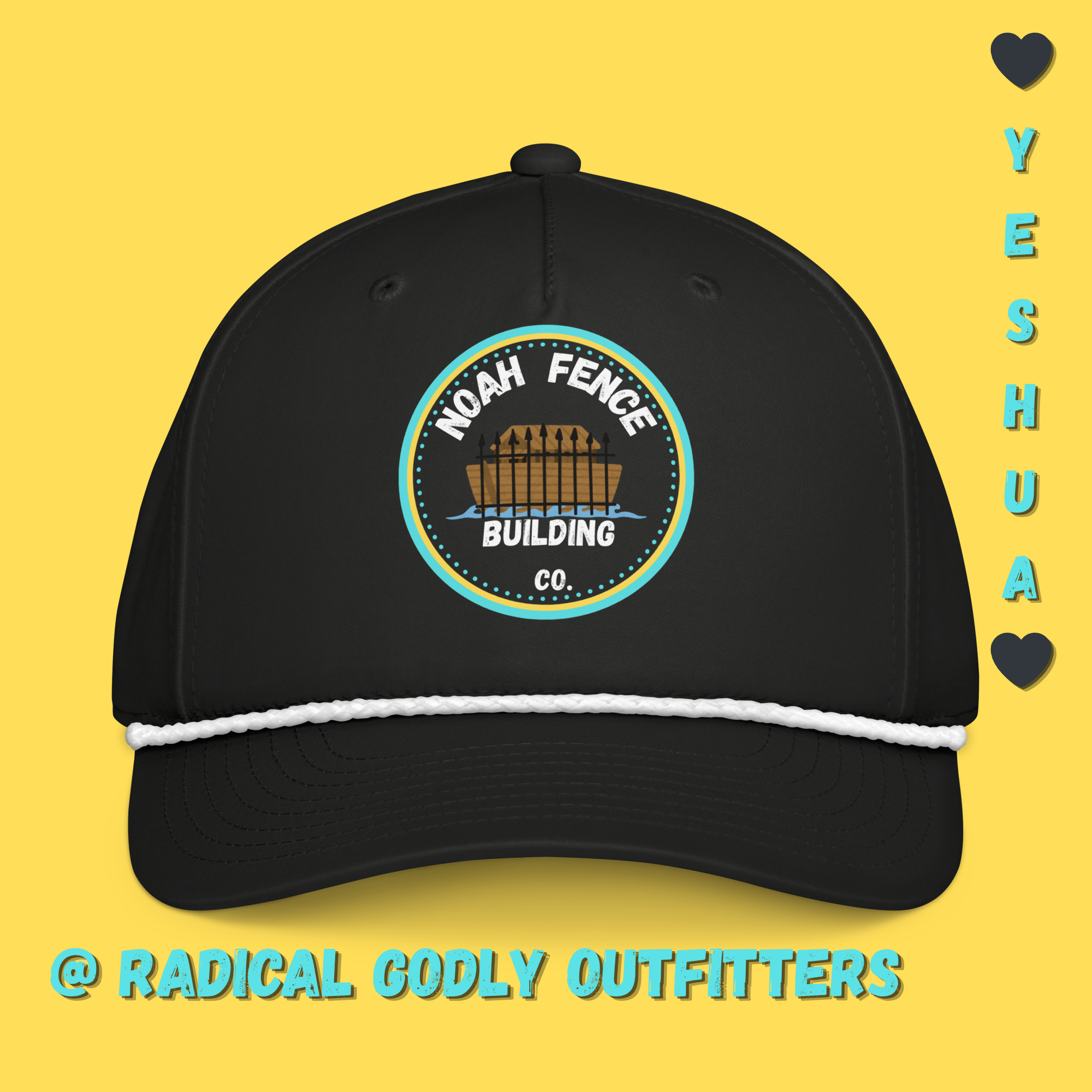 Noah Fence Black Rope Cap